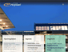 Tablet Screenshot of hofdael.nl